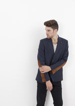 Swift lage blazer in marineblauw