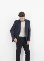 Swift lage blazer in marineblauw