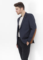 Swift lage blazer in marineblauw