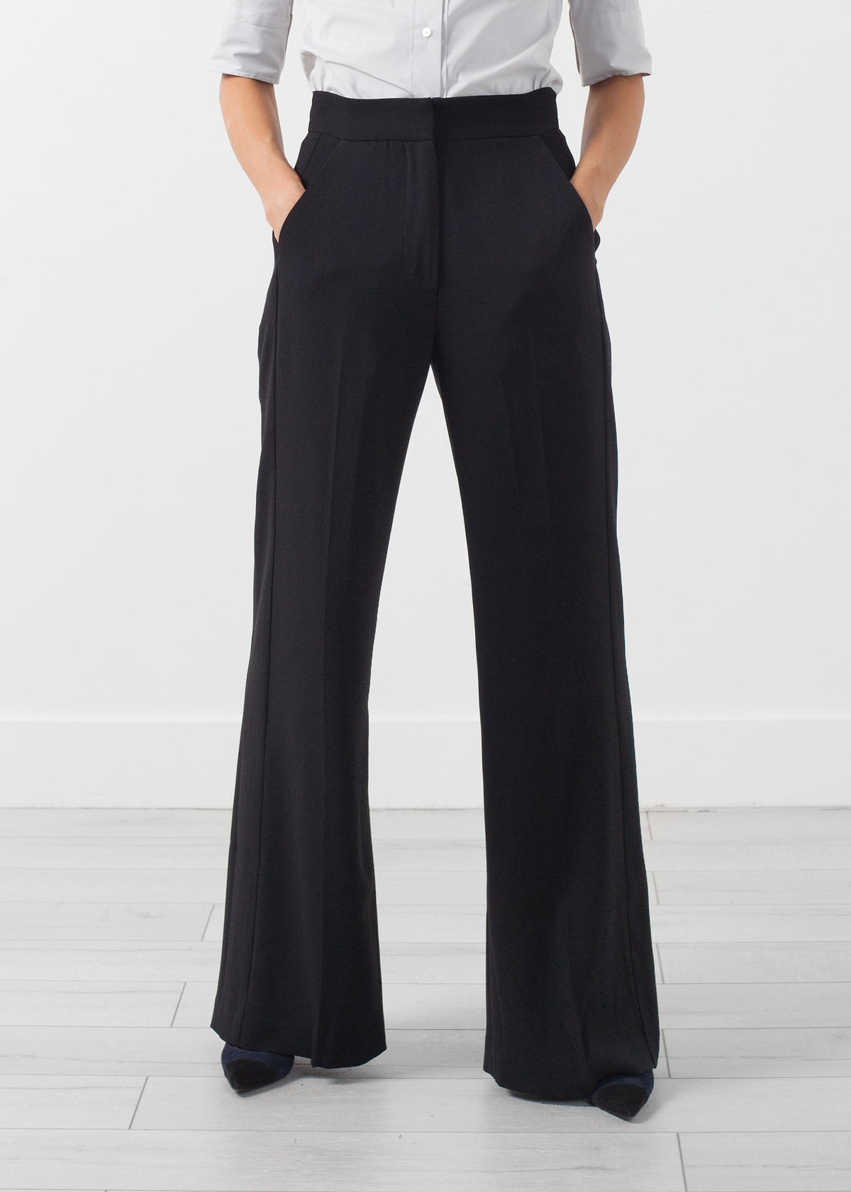 Pantalon à pression sur le devant