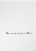 Granaatarmband in schuimige parel