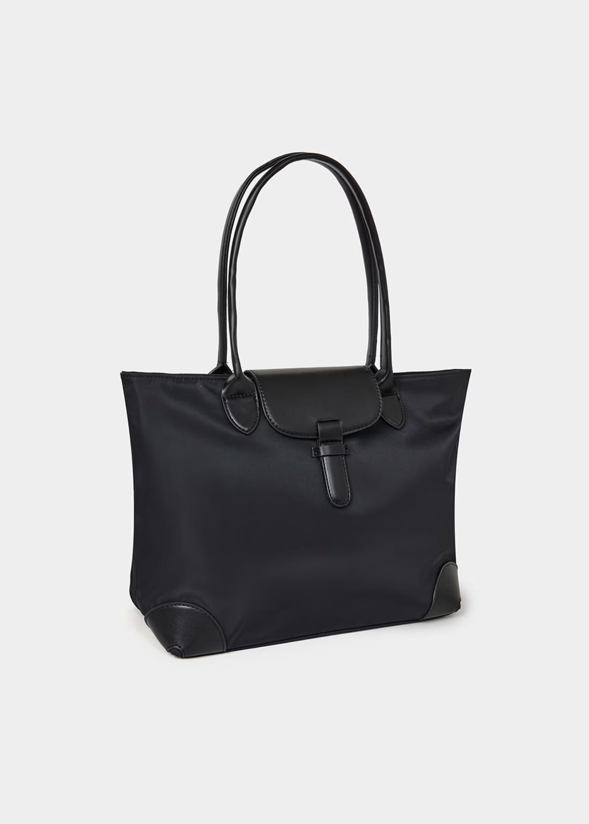 Dual Strap Shoulder Bag Black