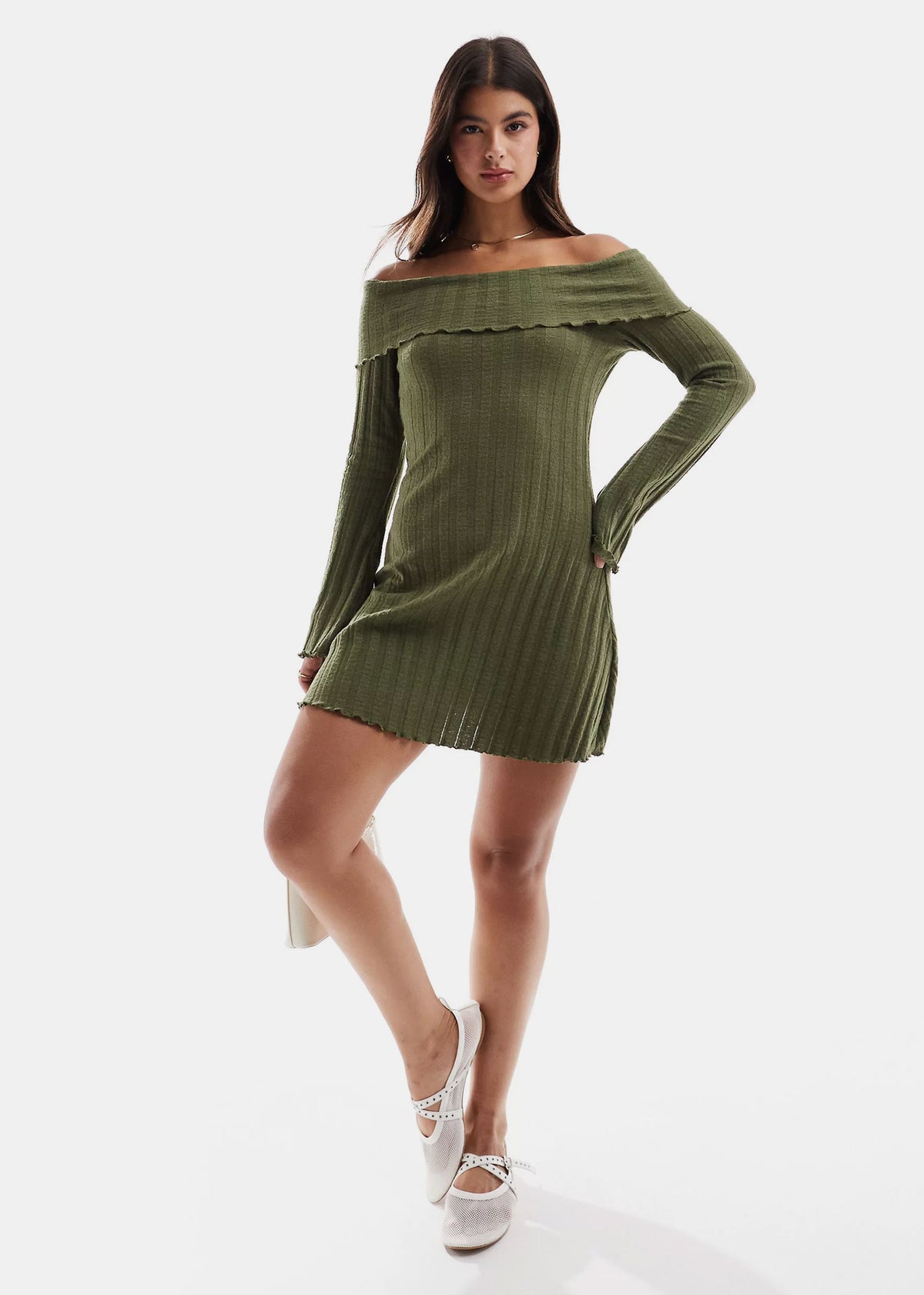 Offthe shoulder mini dress