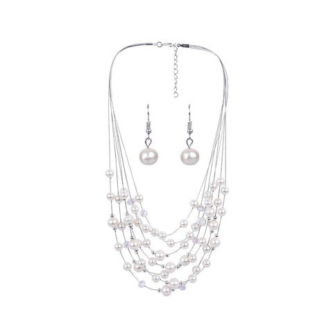 Tibetan Stone Beads Necklace Set