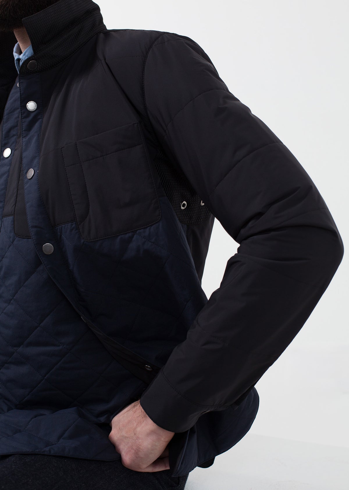 Manteau matelassé réversible