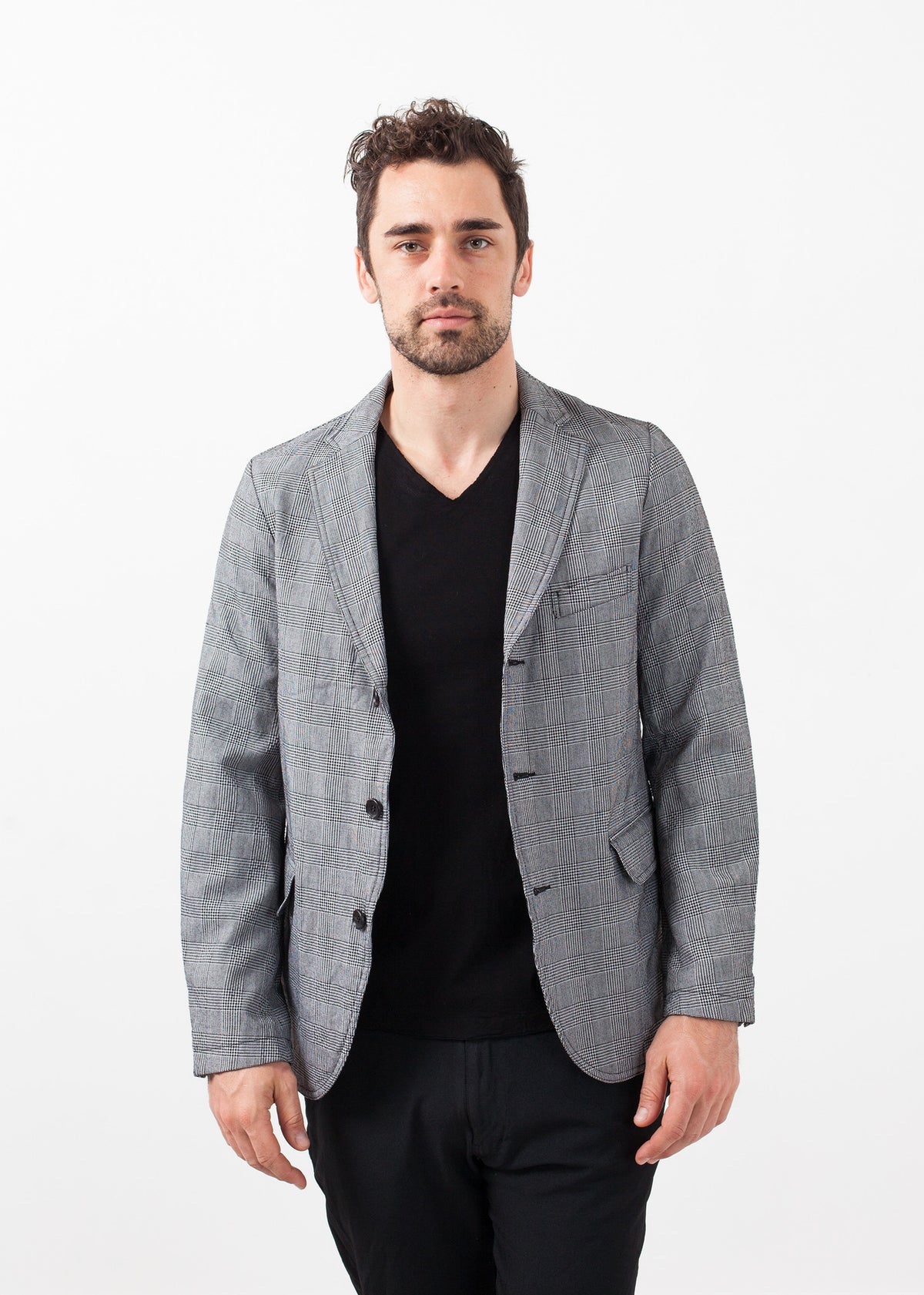 Blazer à carreaux