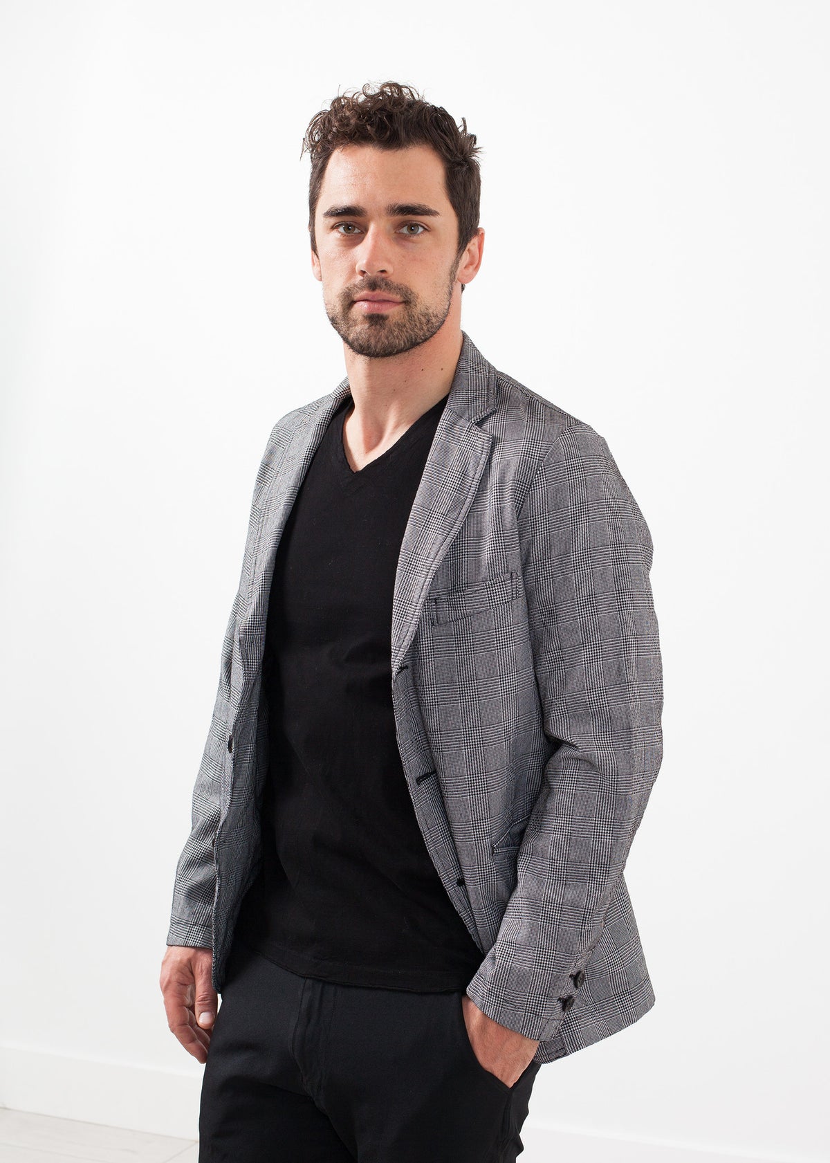 Blazer à carreaux