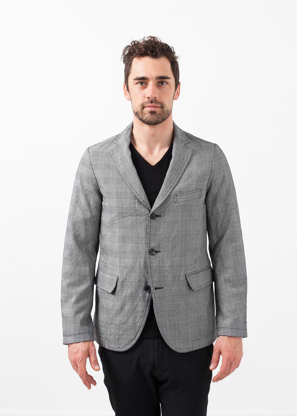 Blazer à carreaux