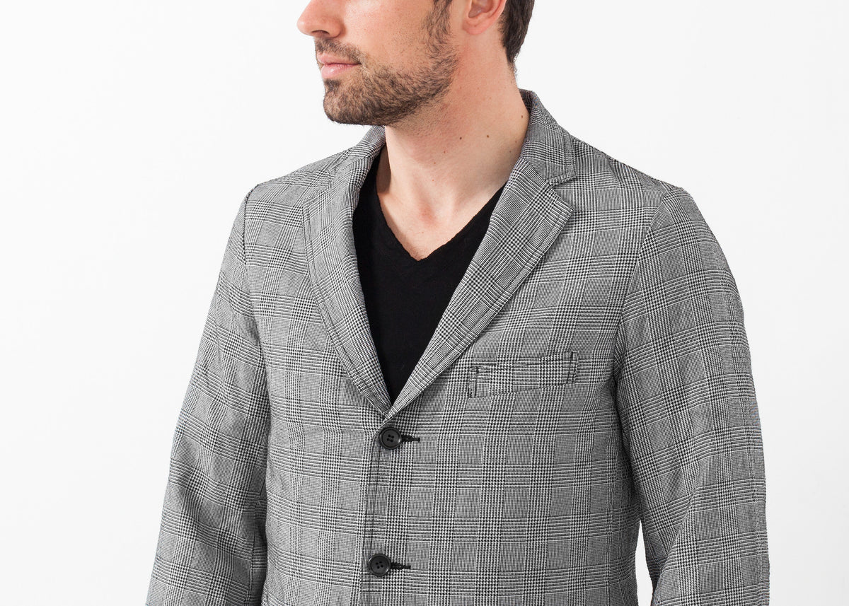 Blazer à carreaux