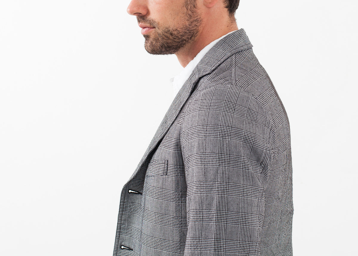 Blazer à carreaux