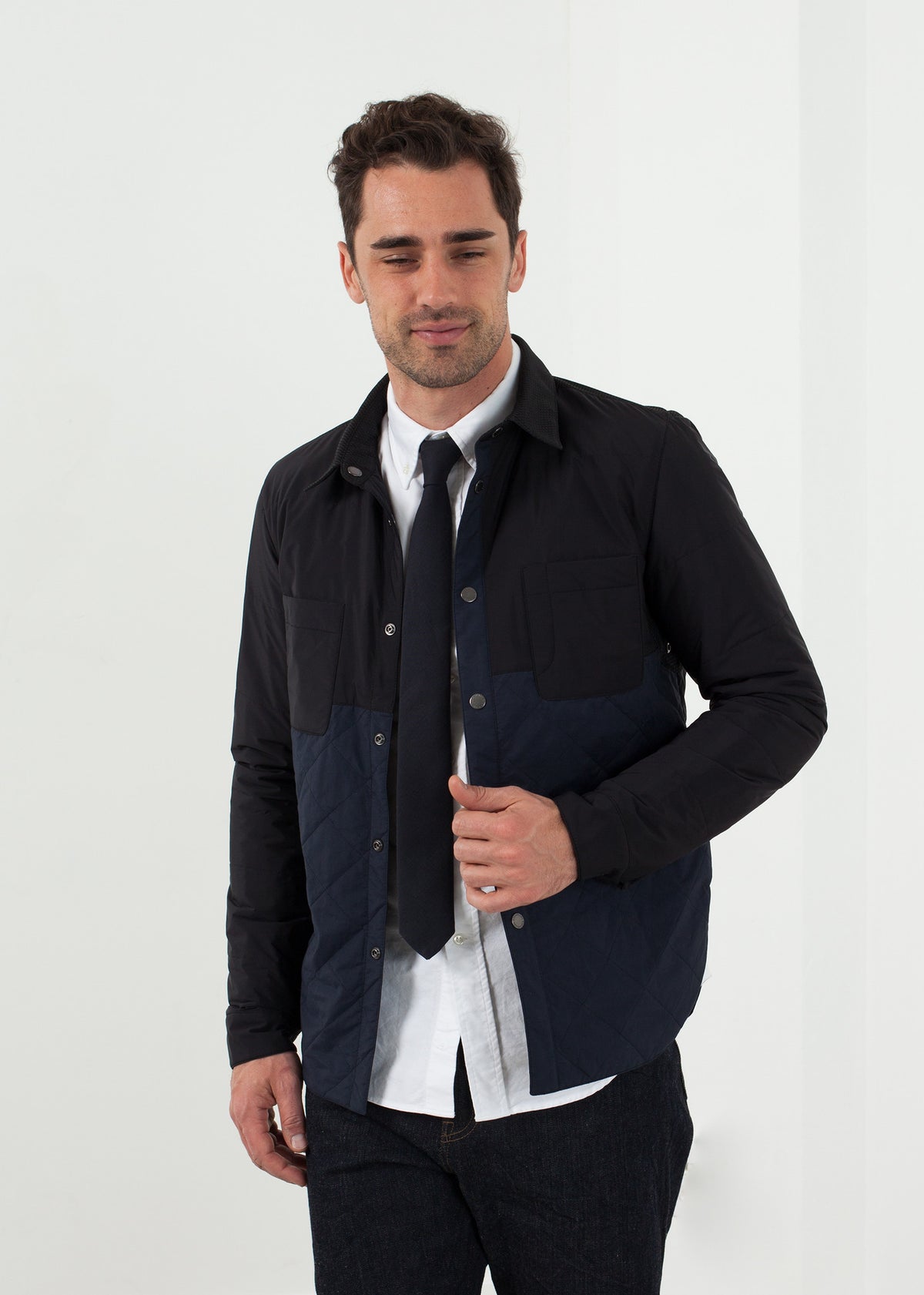 Manteau matelassé réversible