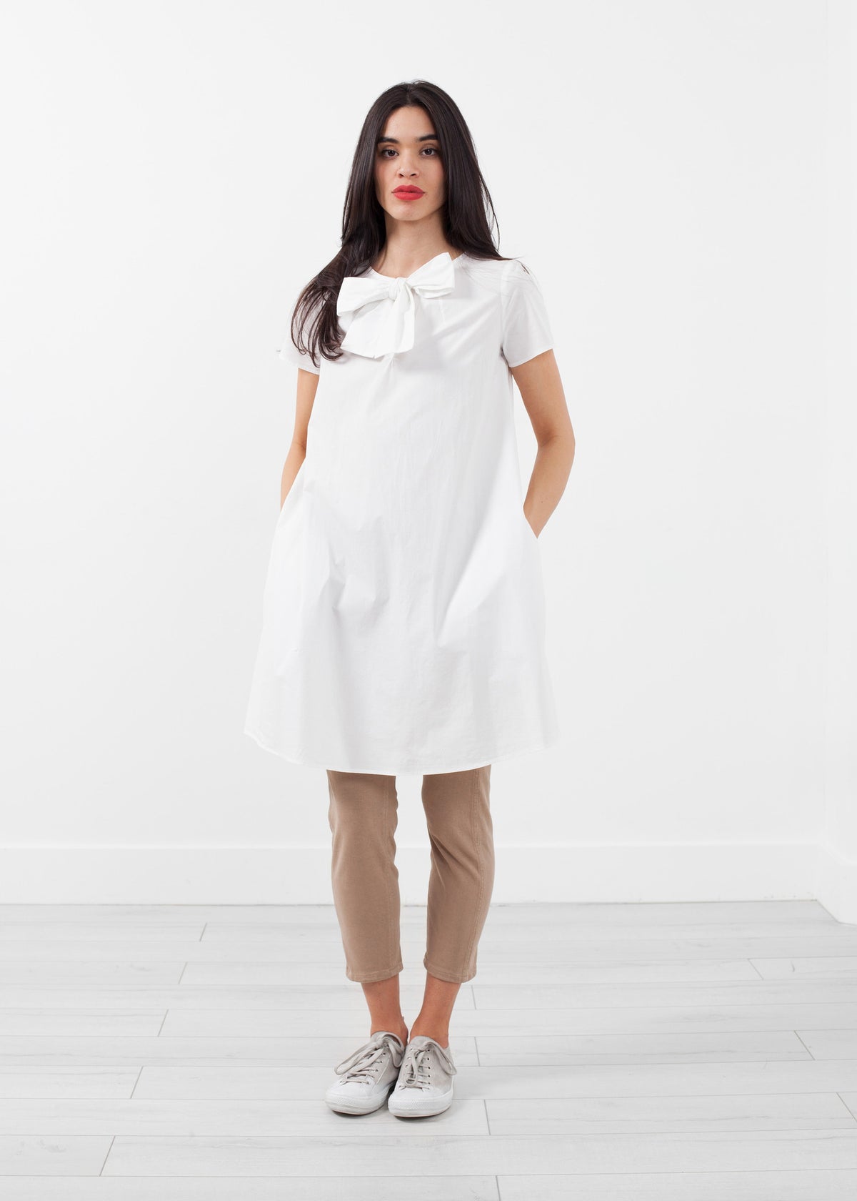 Robe babydoll à nœud