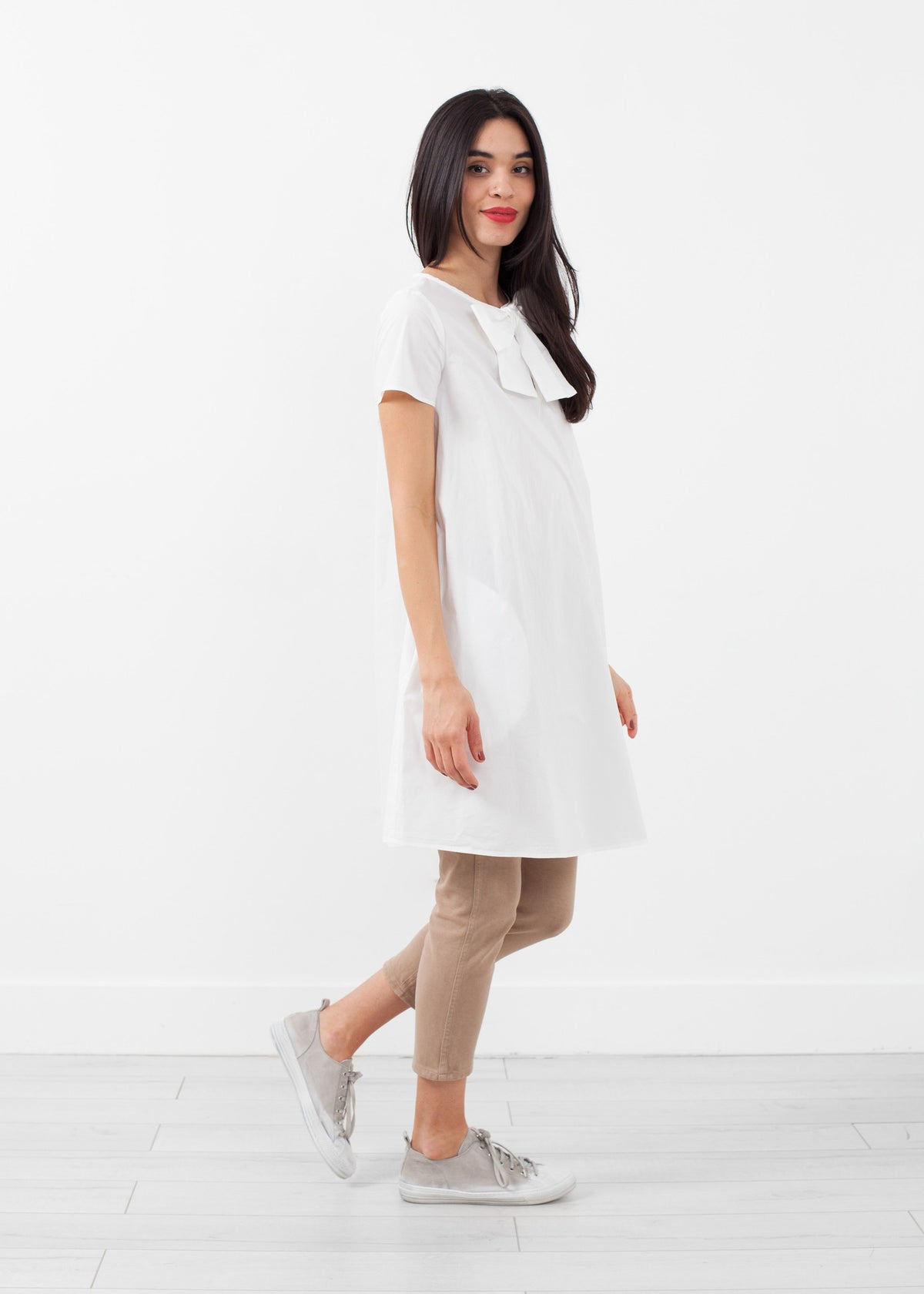 Robe babydoll à nœud