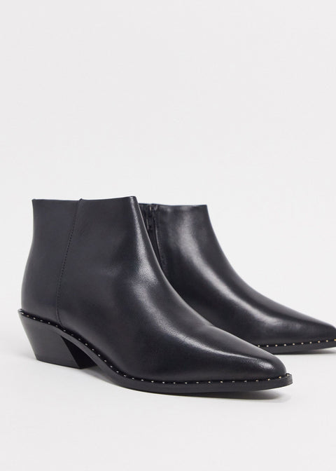 Western chelsea boots in black